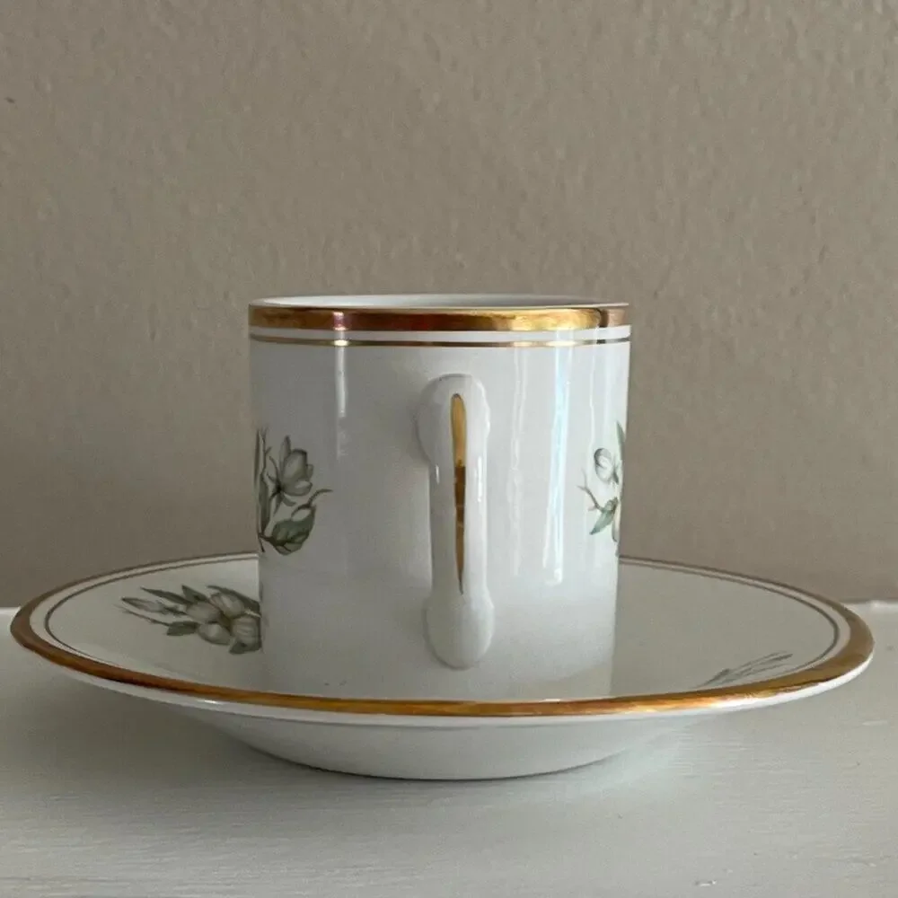 VTG Staffordshire Ambassador, Demitasse / Espresso Cup & Saucer, Dogwood, Floral